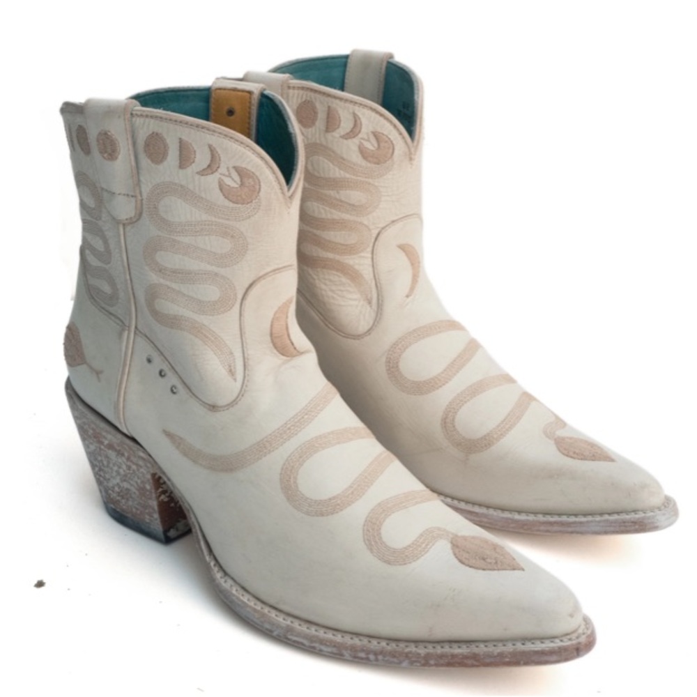 PSKaufman💫 Junction Eastern Boot Bone Playa Wash sz 11